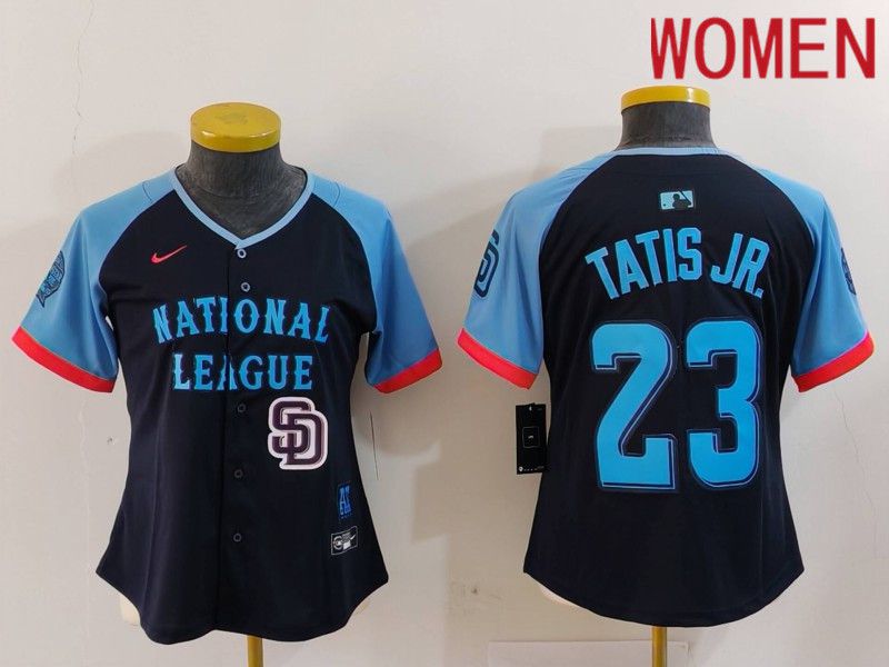 Women San Diego Padres #23 Tatis jr Blue All star 2024 Nike MLB Jersey style 5